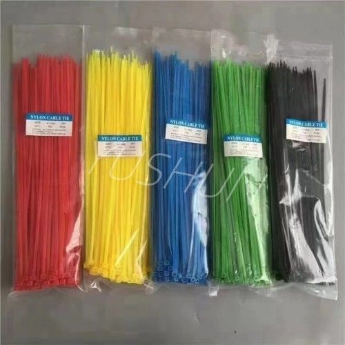 Todo el uno mismo de los tamaños que cierra el uso de nylon colorido de la atadura de cables para limitar los alambres