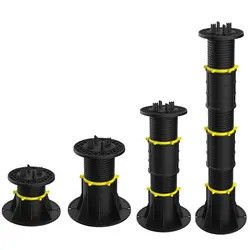 ayudas de cerámica del pedestal ajustable plástico de 45mm-80m m para el Decking que suela al aire libre