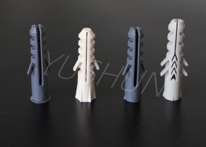 Ancla plástica PP PE M6 M8 M10 M12 del tornillo de enchufe de pared de la extensión de nylon de la mampostería seca