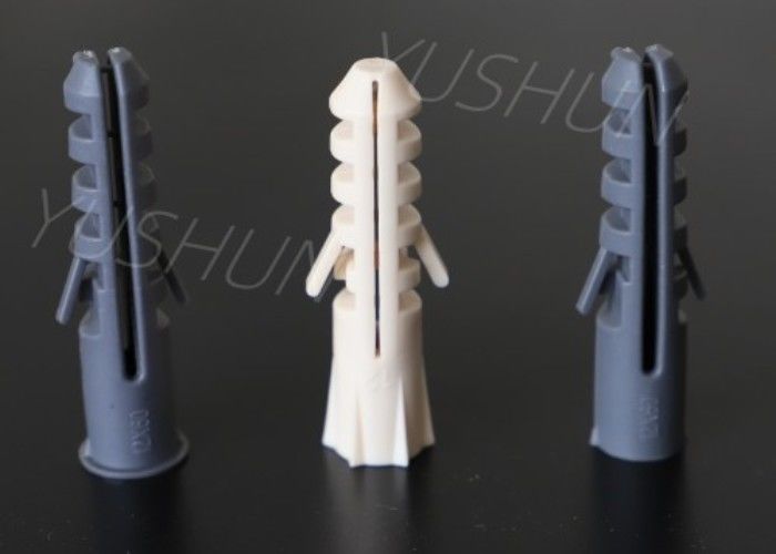 Ancla plástica PP PE M6 M8 M10 M12 del tornillo de enchufe de pared de la extensión de nylon de la mampostería seca