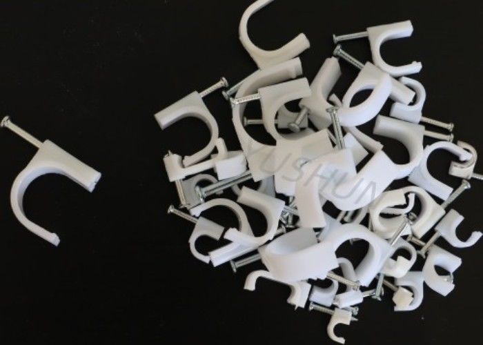 Clips de cable de plástico de diseño circular o plano de 4 mm-25 mm para la gestión de cables