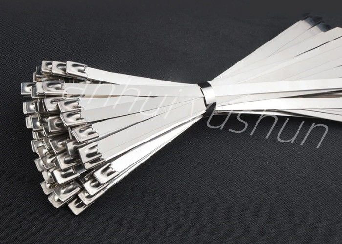 201/304/316 atadura de cables inoxidable reutilizable del metal para los alambres de limitación 4.5x450m m