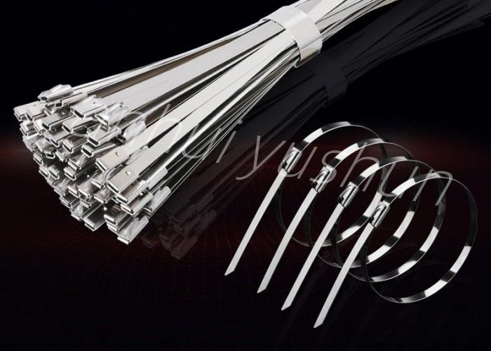 201/304/316 atadura de cables inoxidable reutilizable del metal para los alambres de limitación 4.5x450m m