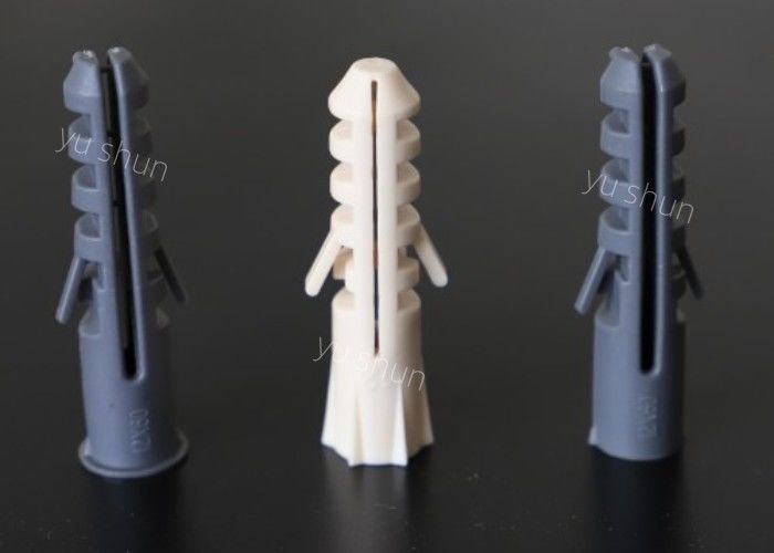 Anclaje de pared de plástico de muestra gratis con paquete de 100 unids/bolsa, anclajes de expansión de hormigón de plástico, tapones de pared