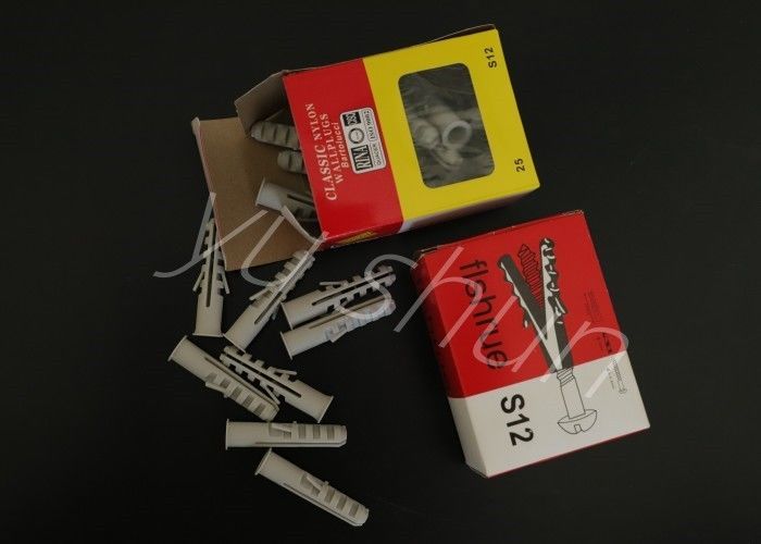 El plástico amplía clavos con el uso del tornillo de Grey Color Plastic Wall Plug de la luz S6 del tornillo 6m m para la pared