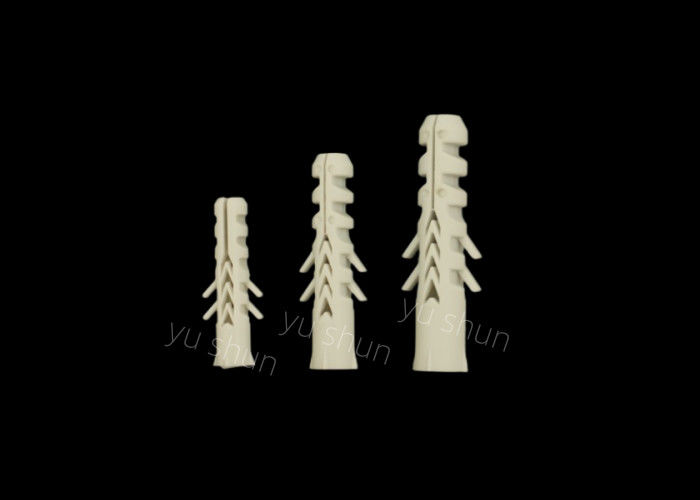 25pcs/bolsa Ancla de pared de plástico para instalaciones resistentes y confiables