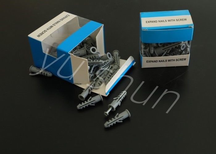 25pcs/bolsa Ancla de pared de plástico para instalaciones resistentes y confiables