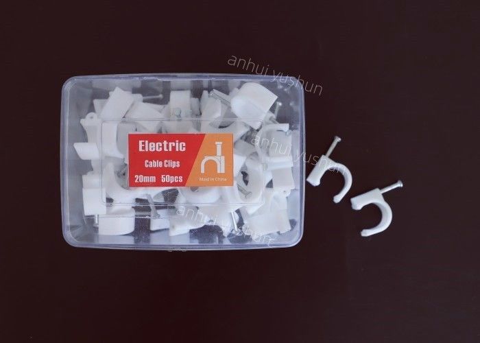 Clips de cable de plástico de alta durabilidad 4 mm - 25 mm para la gestión de cables interiores / exteriores