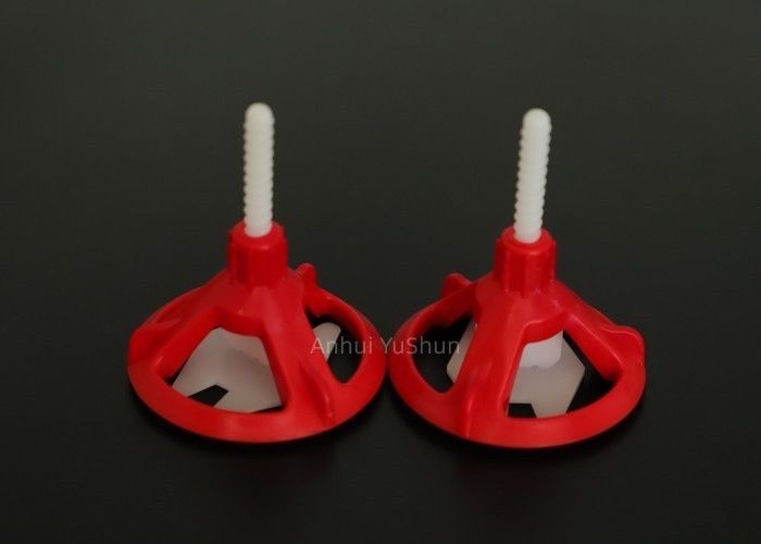 Baldosa de Pom Material Red Spin Doctor que nivela el sistema 2m m para la posición de la teja