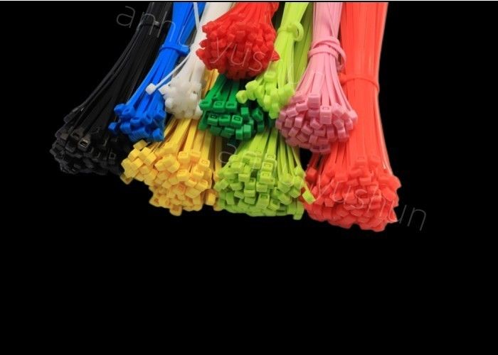 La cremallera plástica del multicolor Nylon66 ata las bridas de plástico de 6 pulgadas