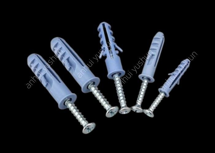 Tornillos de tapón de plástico de color gris de 25-75 mm 50 unids/bolsa para uso en venta para pared