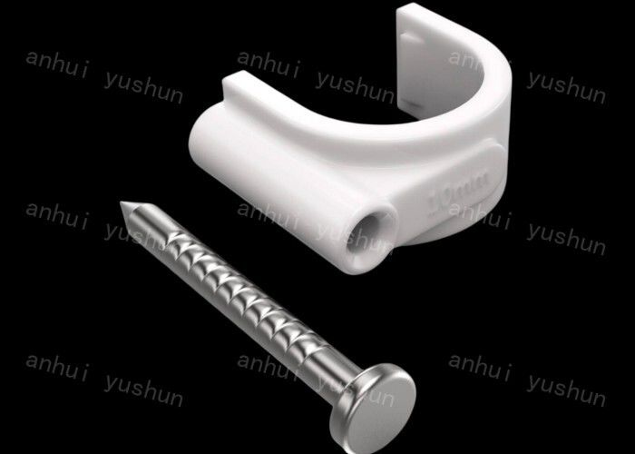 Clips de cable de plástico blanco o negro para una fácil instalación en bolsas/cajas